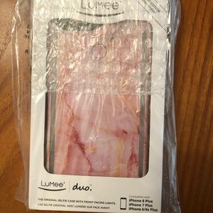 NWT Limited Edition Marble Lumee Duo Case